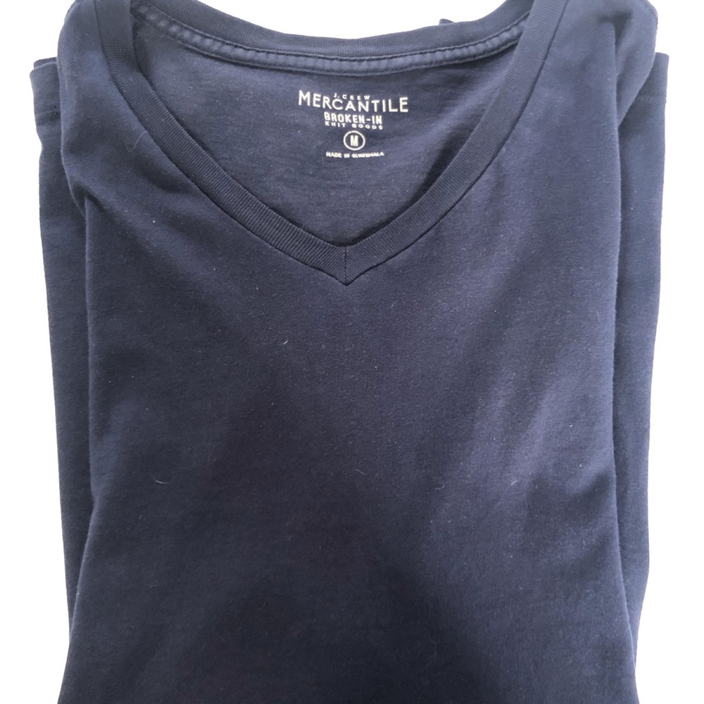 J. Crew broken in V-neck tee M